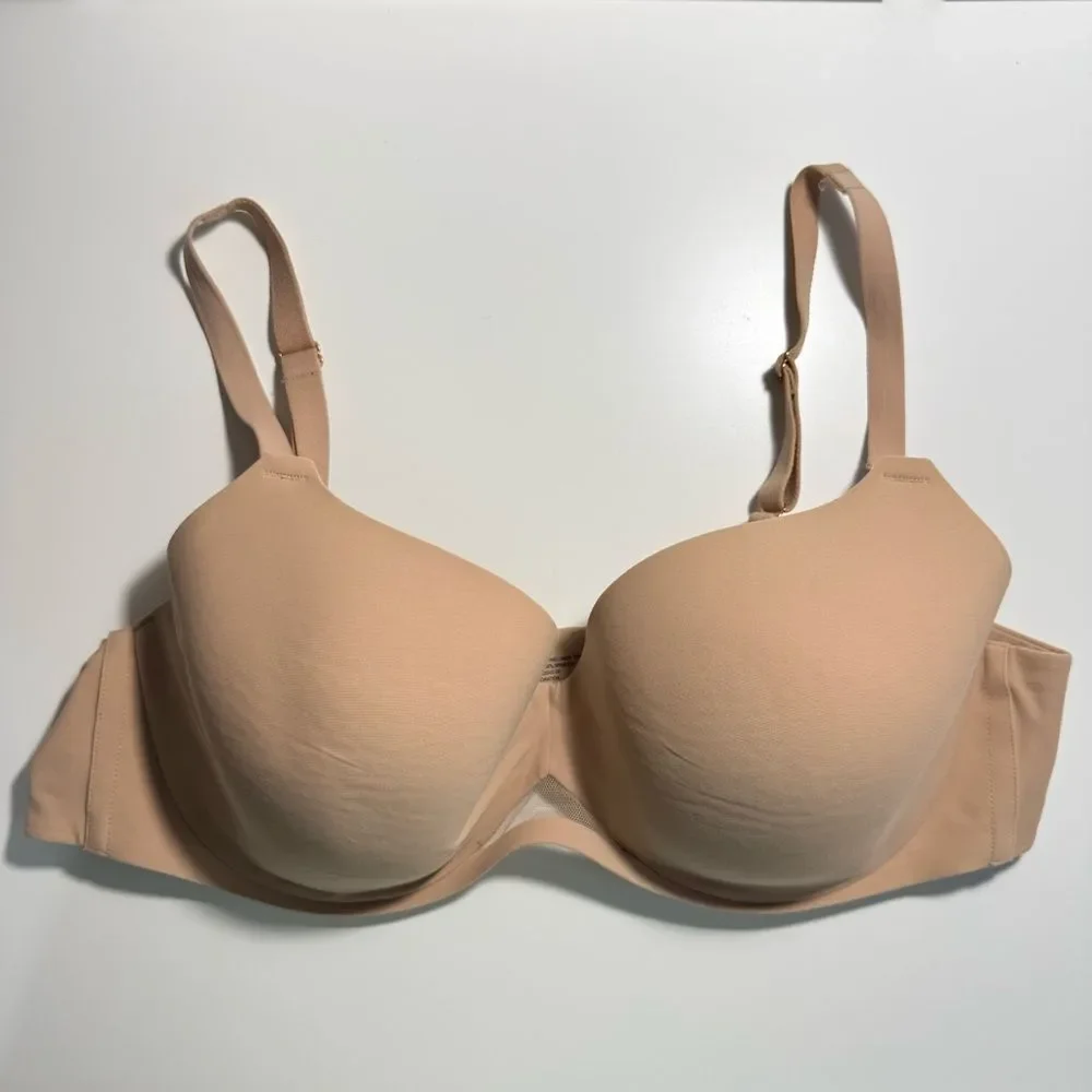 SOMA Bodify Perfect Coverage Bra Mesh Underwire Warm Amber Beige Tan 40C